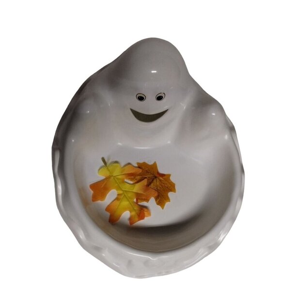 Ghost Heavy Plastic‎ Candy Bowl / Tray Vintage 9in - Picture 1 of 11
